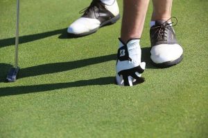 Golfer mit Schuhen